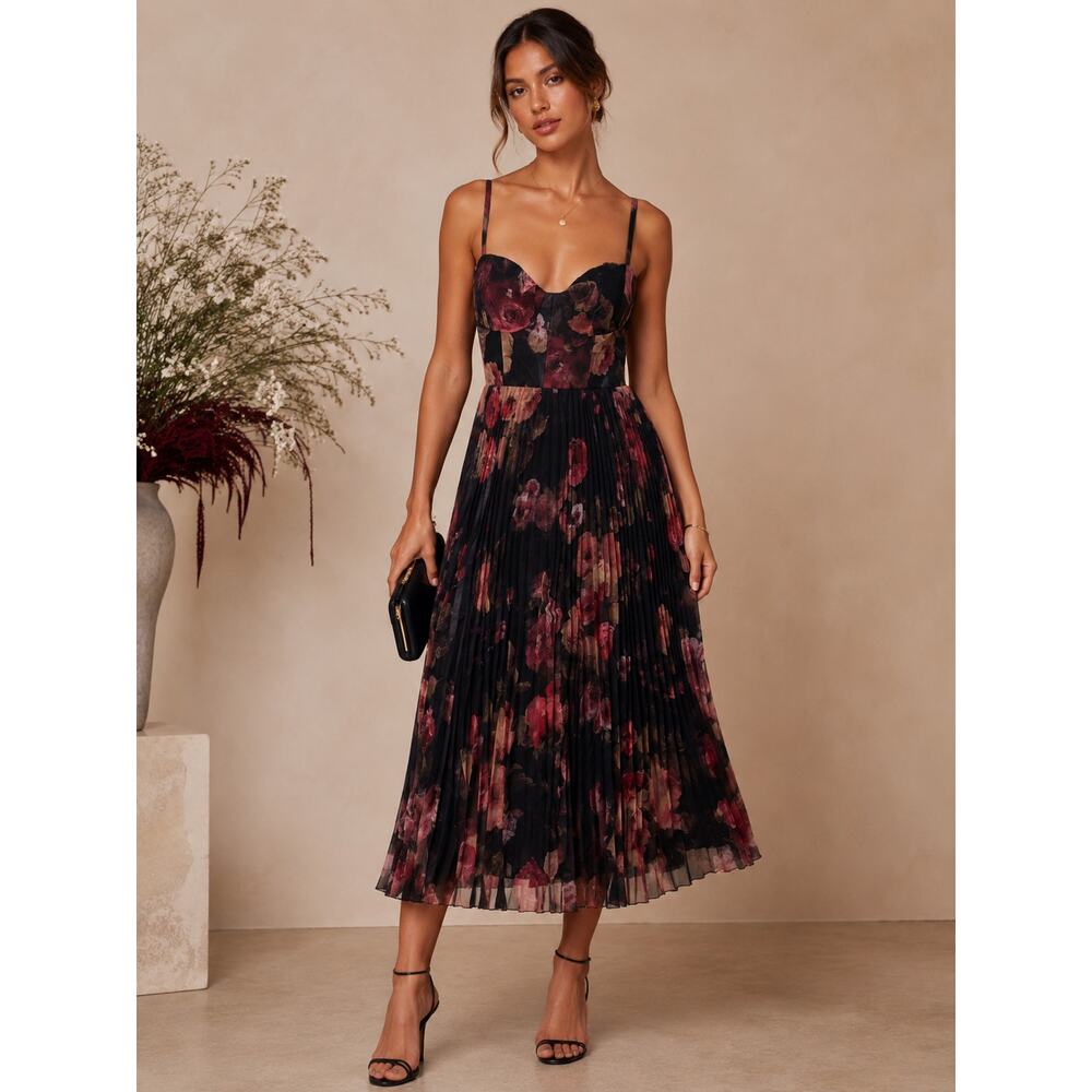 Lulus Alluring Invite Midi Dress – NWT – Size Large - Picture 2 of 12